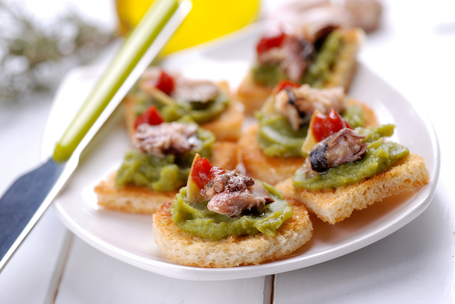 crostini with anchovy